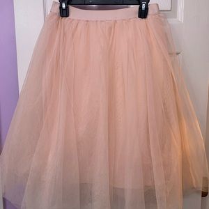 Pink Tulle Skirt